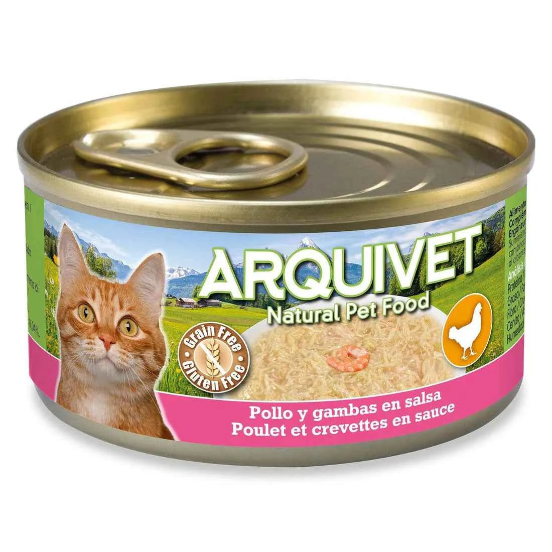 Arquivet Pollo y Gambas en Salsa para Gatos 80gr