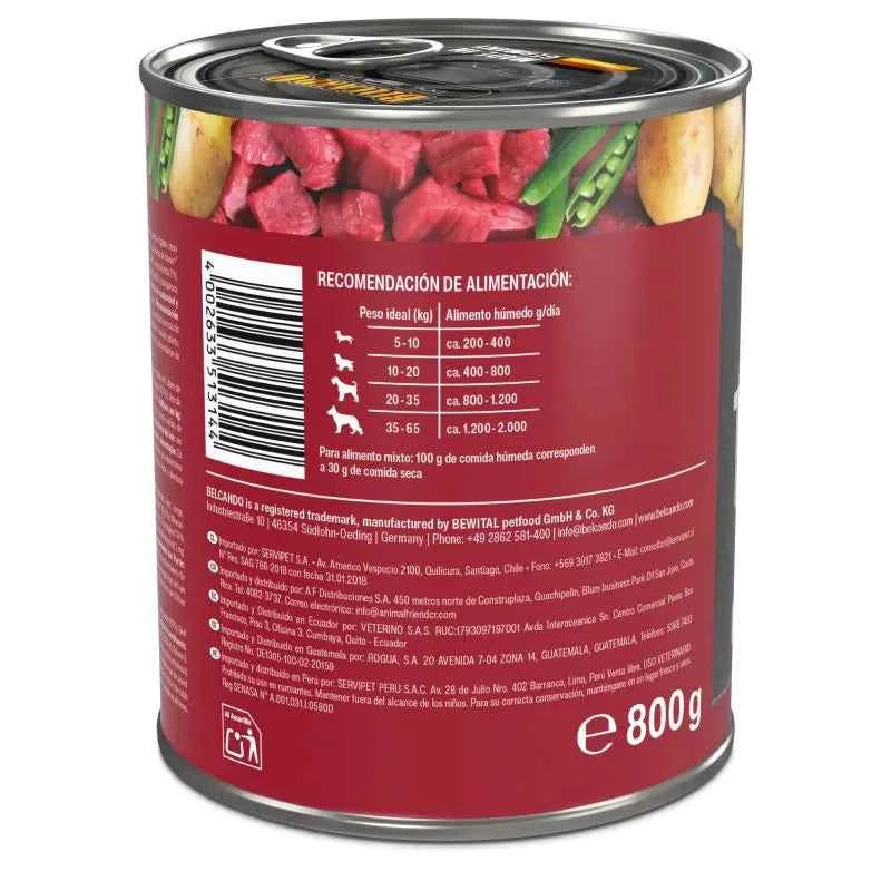 BELCANDO Quality Selection Ternera con patatas y guisantes 800 g