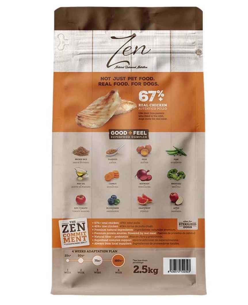 Zen Low Grain Light Mini Adult Pollo 2,5kg