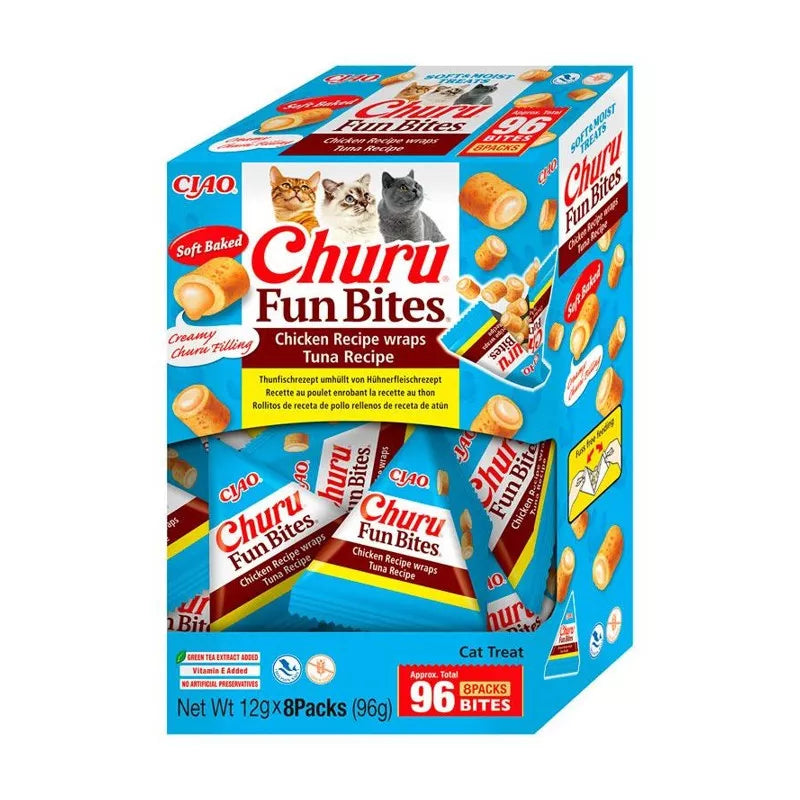 CHURU CAT FUN BITES DE ATÚN PACK 8 X 12 GR