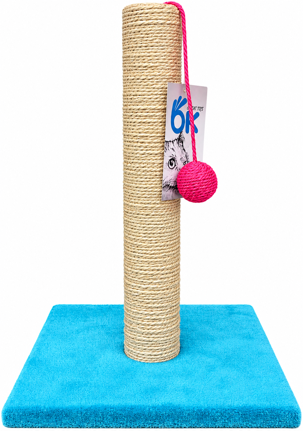 Rascador para Gato Base Cuadrada con Bola (42 cm)
