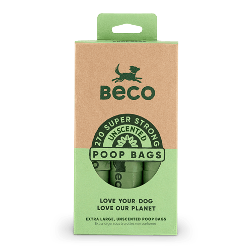 Beco Bolsas Ecológicas para Excrementos 100% Material Reciclado, Sin Aroma 60 bolsas
