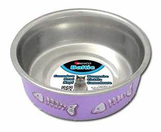 Comedero Inoxidable Baltic para Gatos Lila 300ml | Higiénico y Antideslizante
