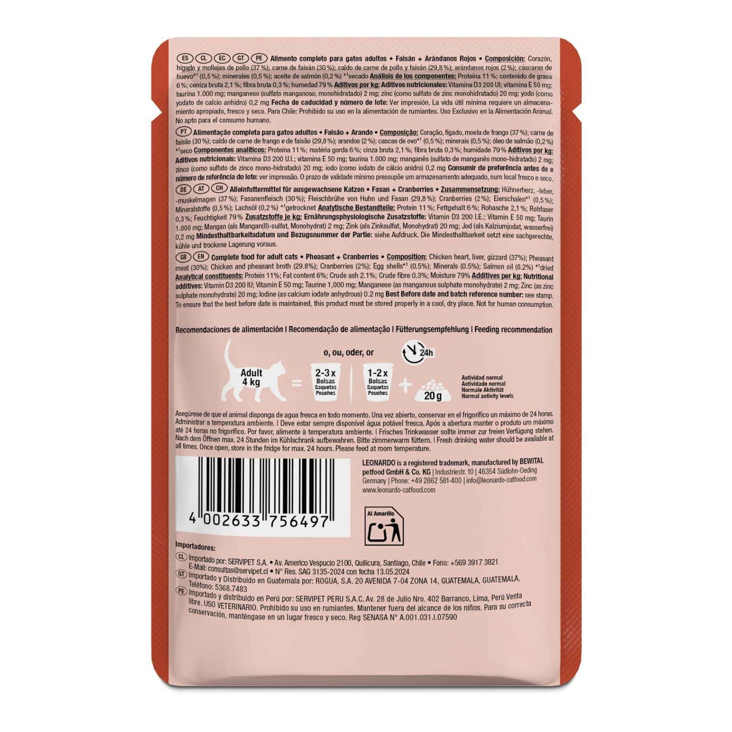 Leonardo Finest Selection | Faisán + Cranberries 85g