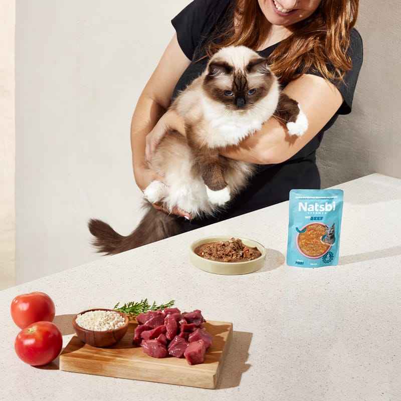 Natsbi Steamed Gravy Cat Ternera 80 gr