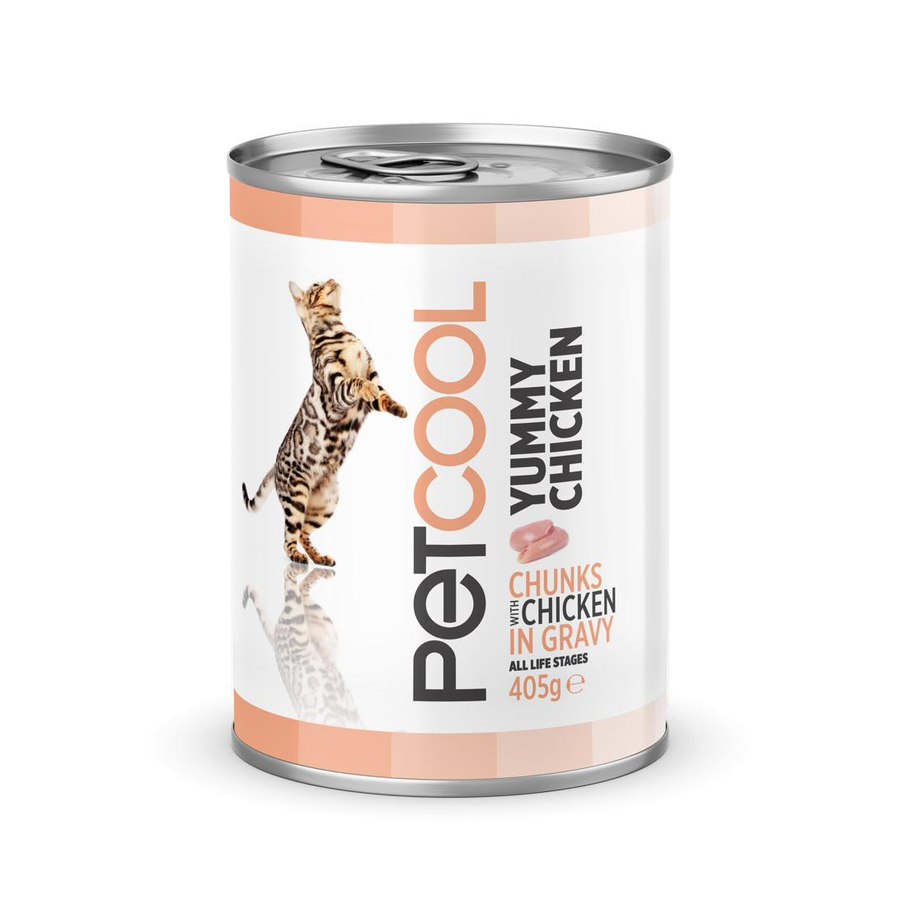 Petcool Chicken – Pollo en Salsa para Gatos 405 gr