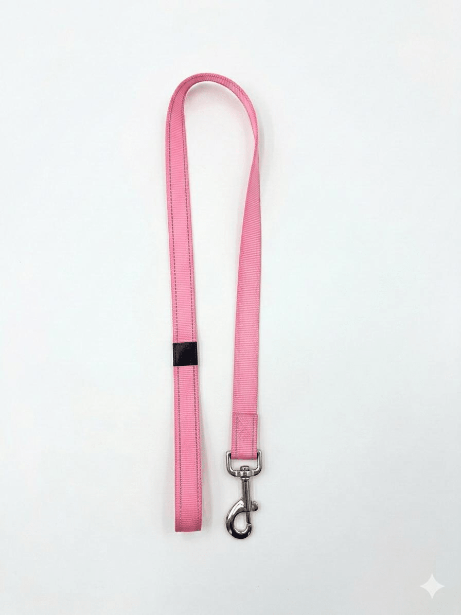 Correa Nylon Rosa Reflectante Biozoo 1m | Paseo Seguro