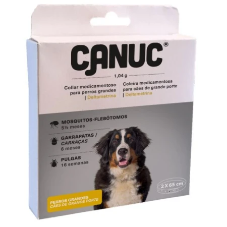 Collar Canuc Deltametrina para Perros Grandes 2 unidades