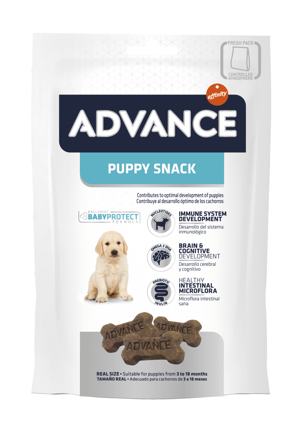 Advance Puppy Snack para Cachorros – Snacks para el Desarrollo (150g)