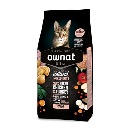 Ownat Ultra Mature Pienso para Gatos Maduros 7-12 años 1,5kg