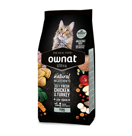 Ownat Ultra Young Pienso para Gatos Adultos 1-7 años 1,5kg