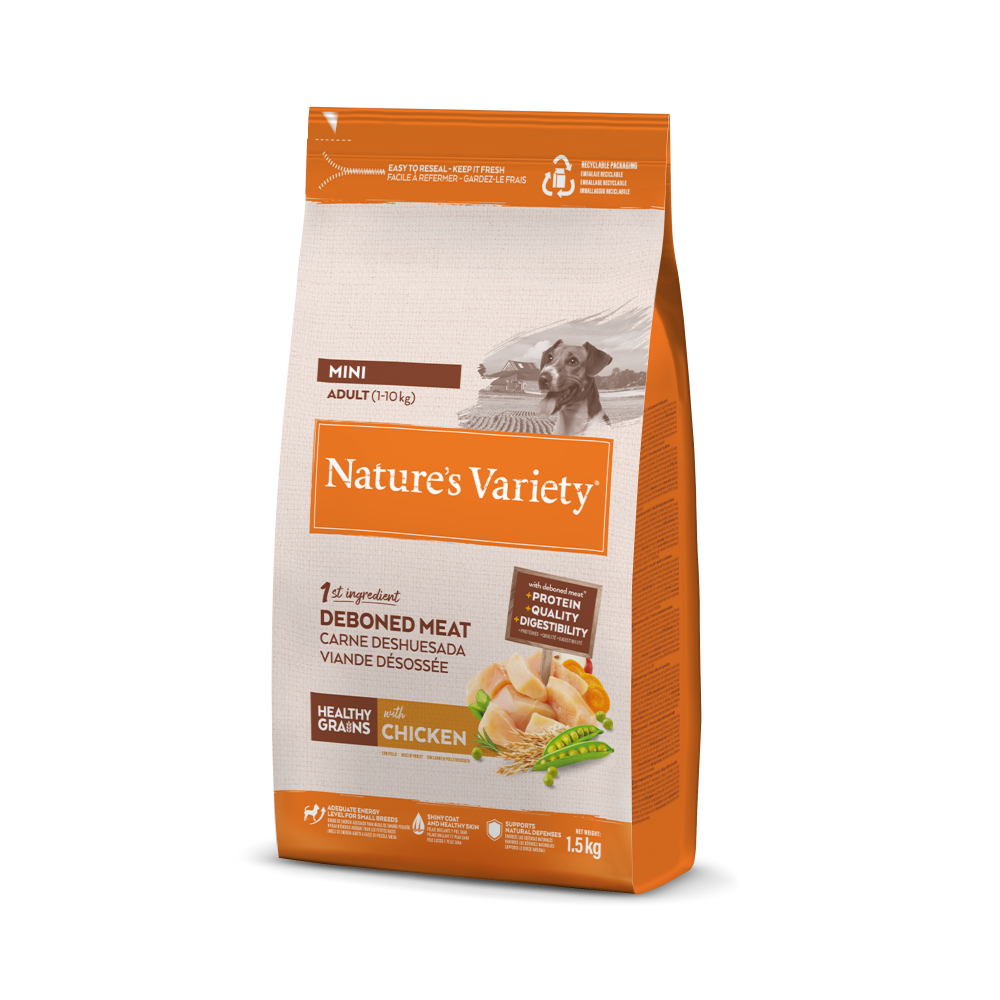 Nature’s Variety Original Mini Pienso con Pollo para Perros Pequeños – 1,5 kg