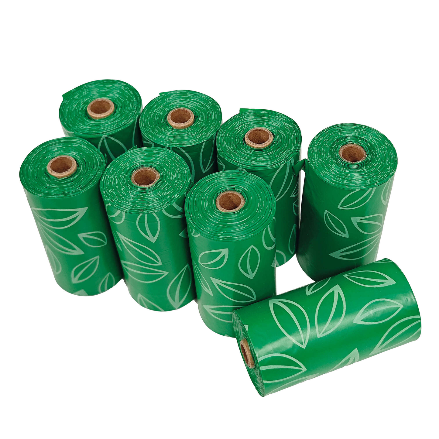 Bolsas higiénicas recicladas - 8 rollos de 18 bolsas