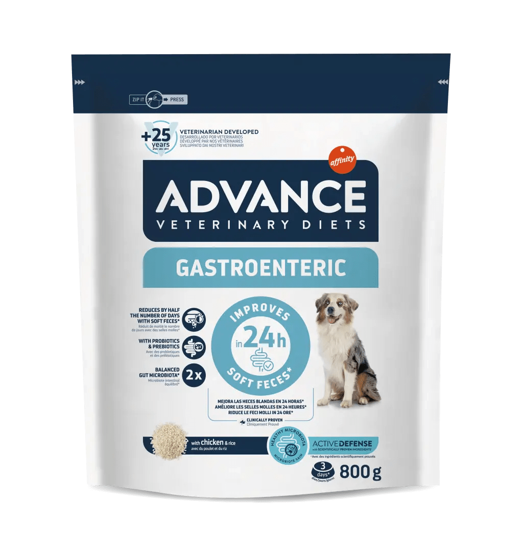 Advance Veterinary Diets Gastroenteric Pienso Dietético para Problemas Digestivos – 800 g