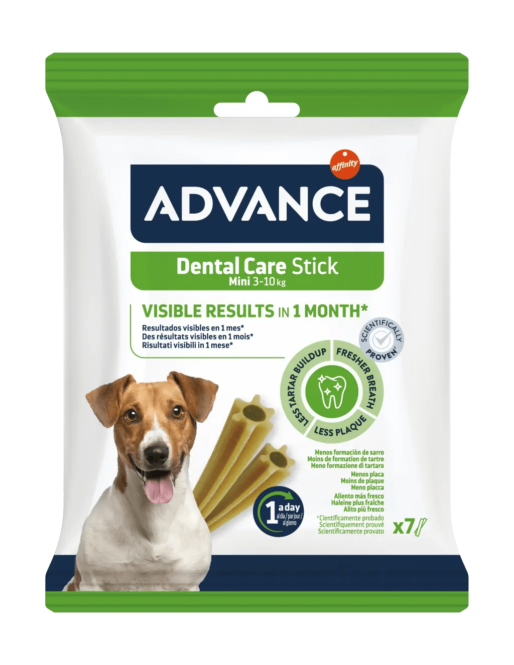 Advance Dental Care Stick Mini - Snacks Dentales para Perros Pequeños