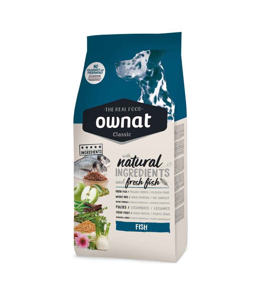 Ownat Classic Pienso con Pescado Fresco para Perros Adultos – 4 kg