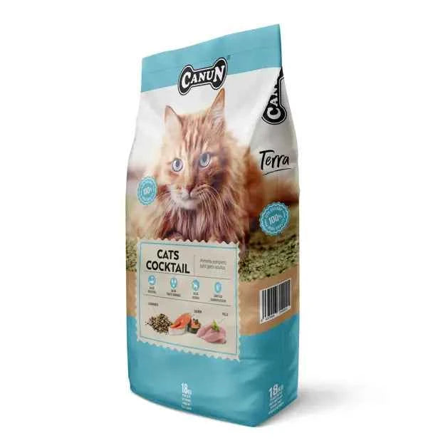 Canun Terra Cats Cocktail – Pienso para Gatos con Pollo y Salmón 4 kg
