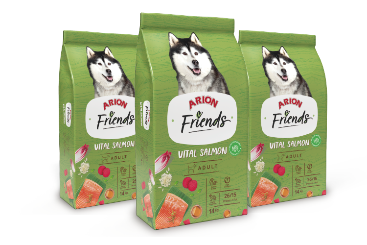 Arion Friends Vital Salmon - Pienso para Perros con Salmón 14kg.