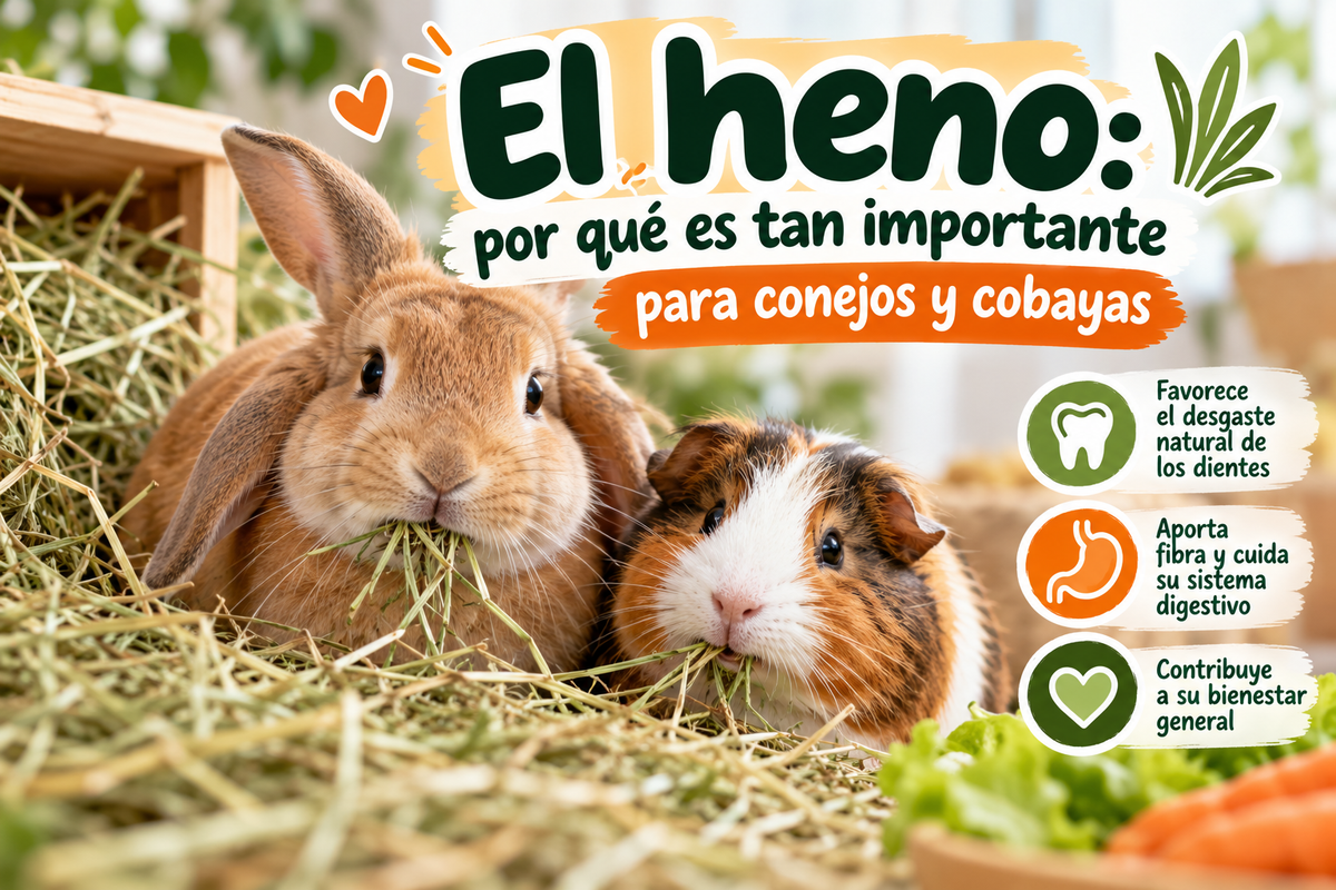 Heno para conejos y cobayas: por qué es tan importante