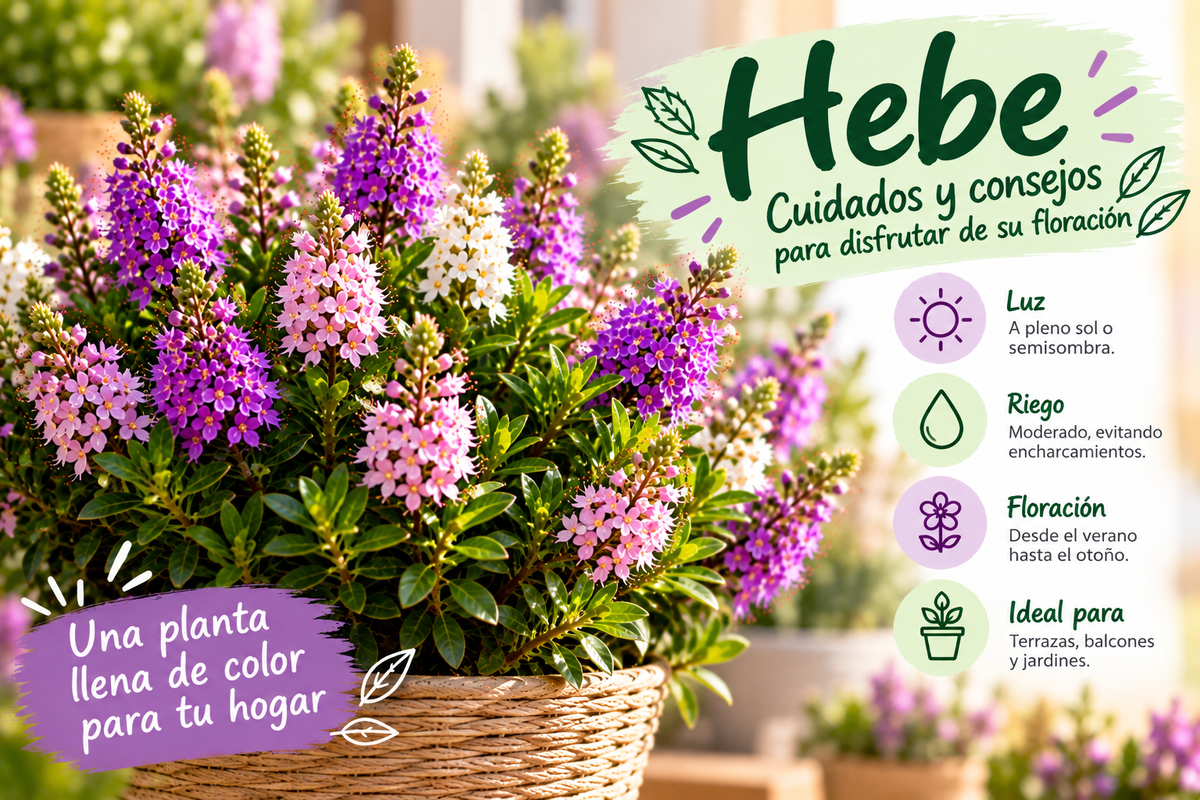 Hebe: cuidados y consejos para disfrutar de su floración