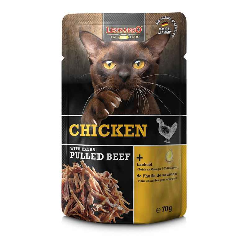 Leonardo | Pollo con Ternera Desmenuzada 70g