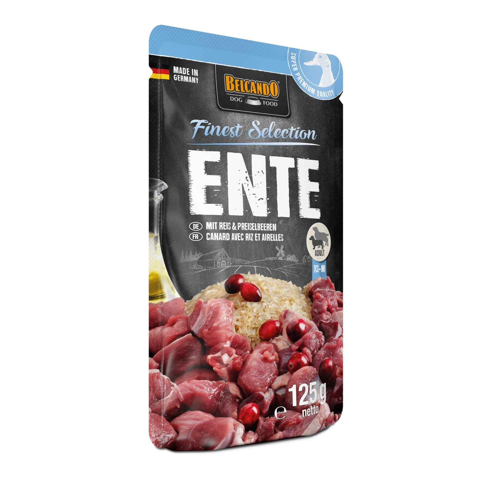 Belcando Finest Selection Pato con Arroz & Arándanos Rojos Silvestres 125g