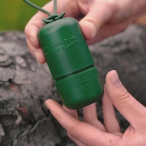 Beco Dispensador de Bolsas Higiénicas 100% Reciclado + 15 Bolsas