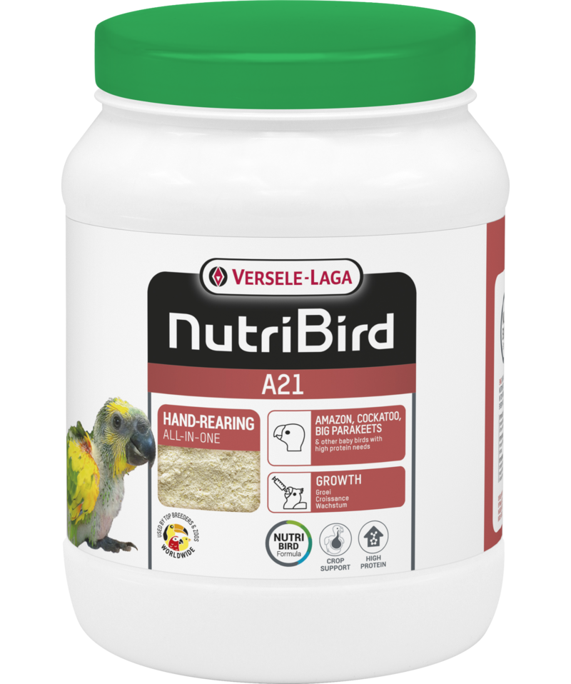 NutriBird A21Papilla de Cría a Mano para Aves – Alta Proteína