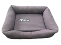 Cama Milú Malva – Cama de algodón con bordes elevados para perros y gatos pequeños