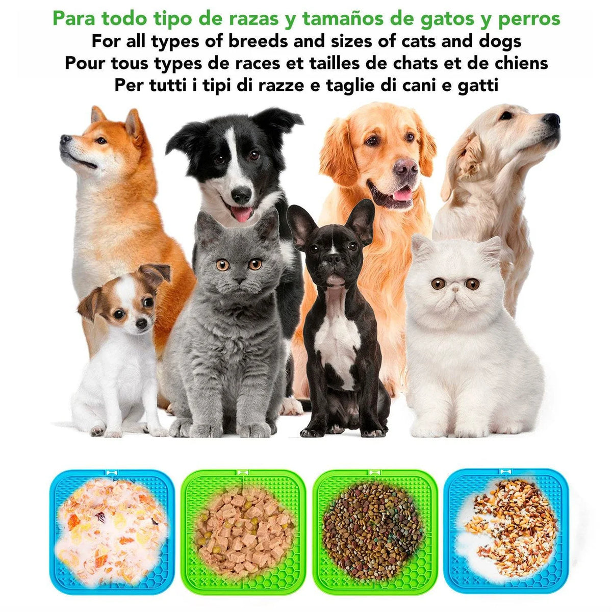 Arquivet Alfombrilla para Lamer con Espátula Perros y Gatos 20x20cm