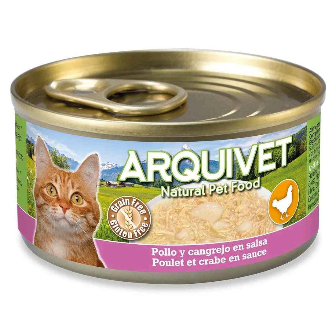 Arquivet Pollo y Cangrejo en Salsa para Gatos 80gr