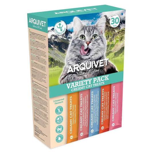 Snacks cremosos - Variety Pack 5 sabores - Creamy Cat Treats