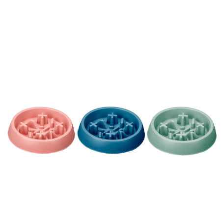 Comedero comer lento redondo 22 cm colores surtidos
