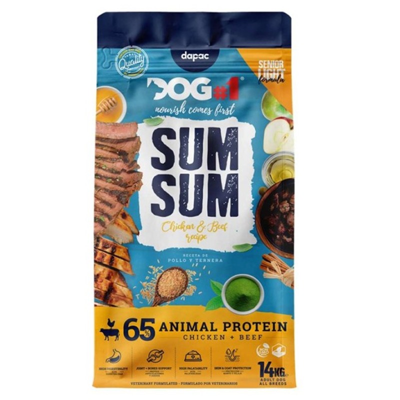 DOG-1 Sum Sum Light - Mature Chicken and Beef 14 kg