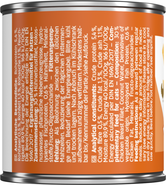 Lamer y marchar, bebida de pollo para gatos DOKAS, 100 g