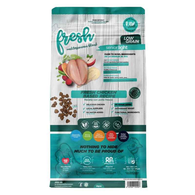 Fresh Mediterranean Blend Senior Light (Low Grain) 12 kg