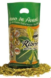 Heno de Avena Ribero 1kg – Heno suave y aromático para conejos, cobayas y roedores