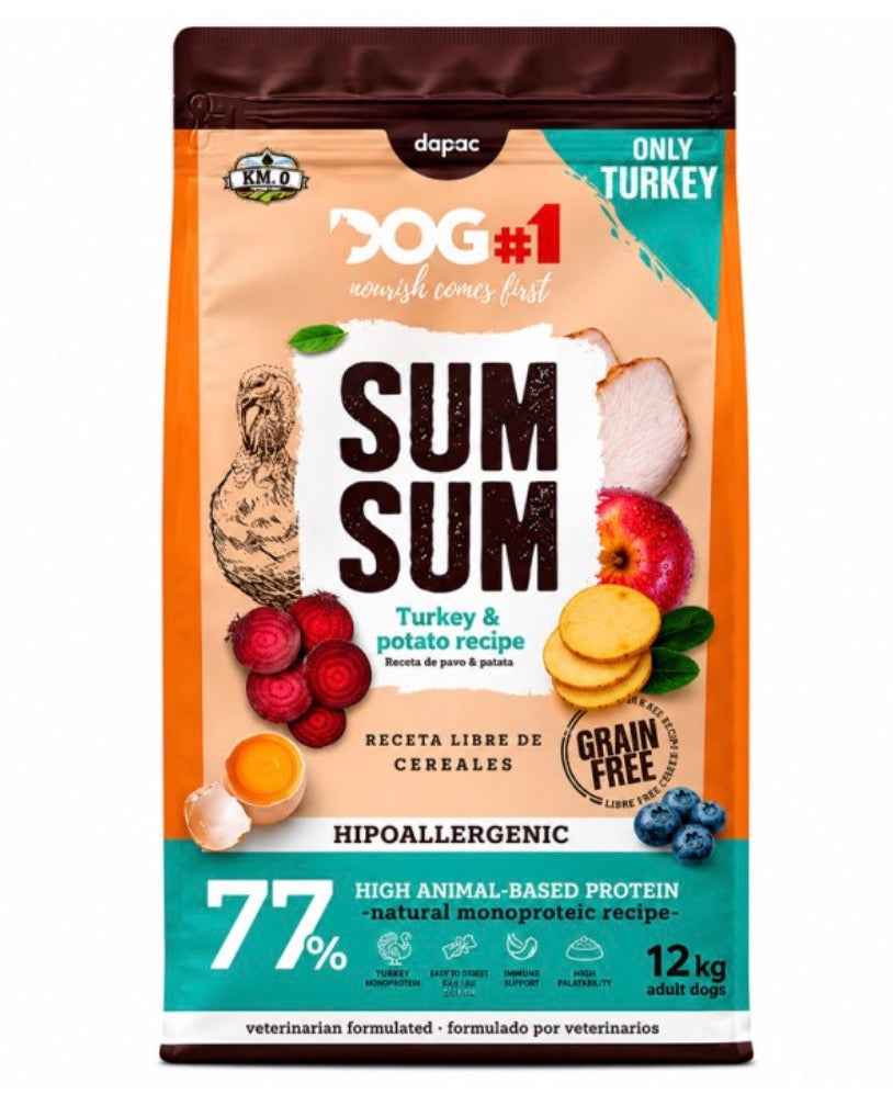 DOG#1 Sum Sum Grain Free – Pavo & Patata 12kg