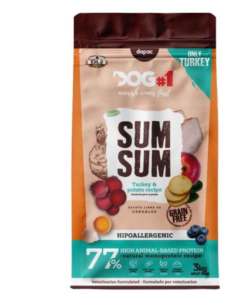 DOG#1 Sum Sum Grain Free – Pavo & Patata 3 kg