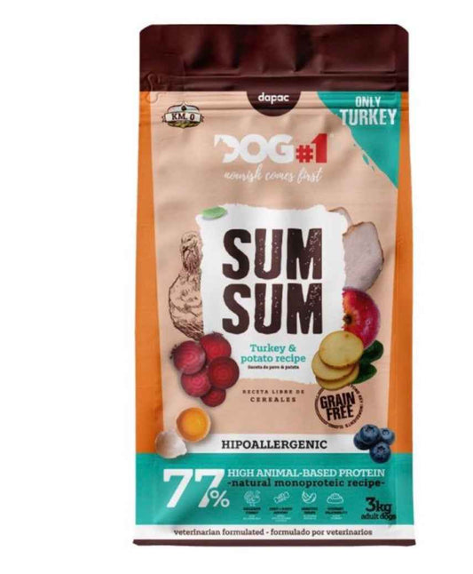 DOG#1 Sum Sum Grain Free – Pavo & Patata 3 kg