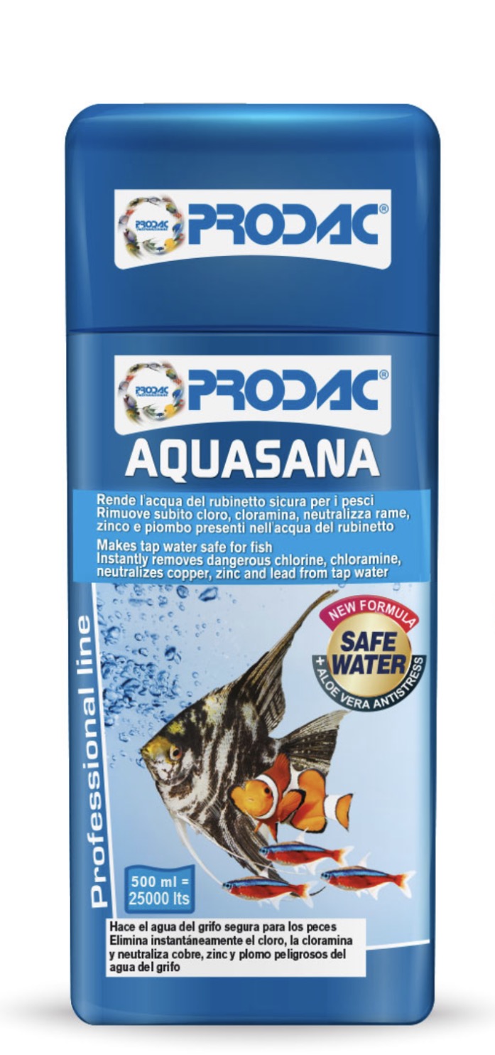 Prodac Aquasana 250ml – Acondicionador de agua con Aloe Vera para acuarios