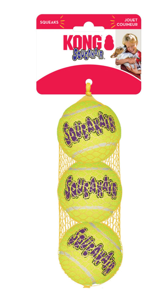 Kong SqueakAir Pelotas Medianas - Pack de 3Unidades