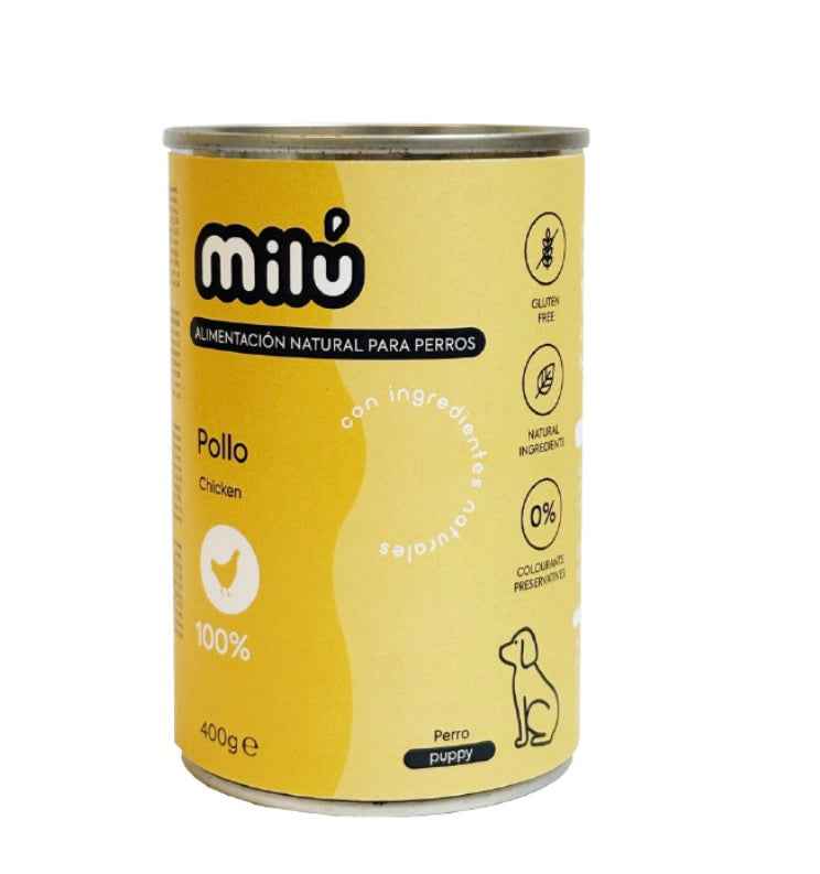 Milú Lata Puppy Pollo 400g