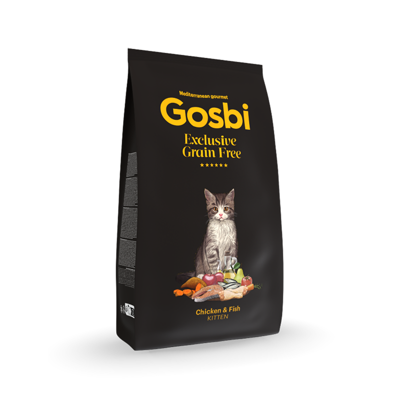 Gosbi Exclusive Grain Free Cat Kitten Pollo y Pescado 400 gr