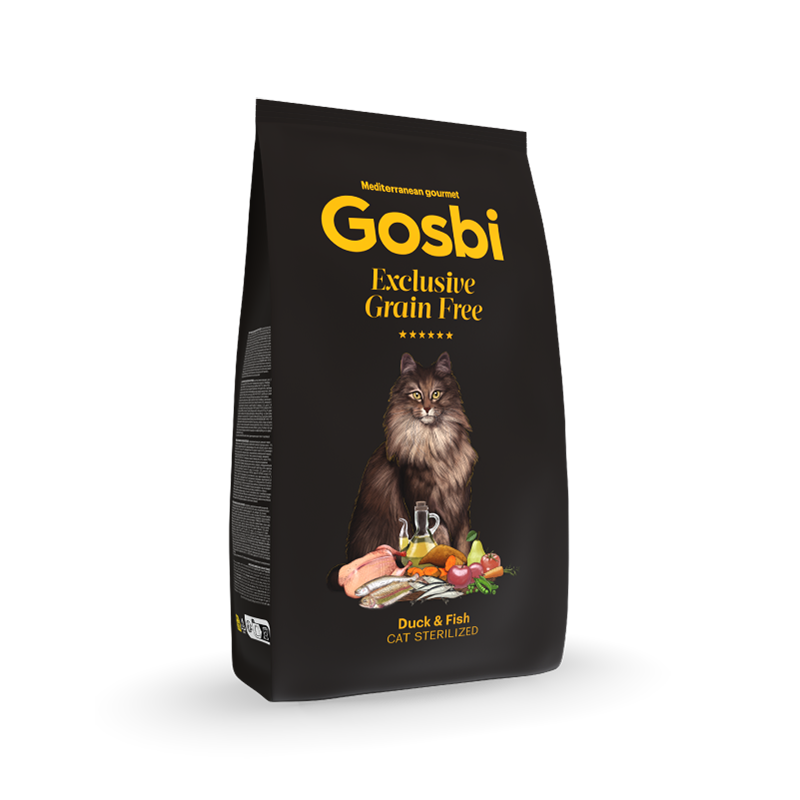 Gosbi Exclusive Grain Free Cat Sterilized Pato y Pescado 400 gr