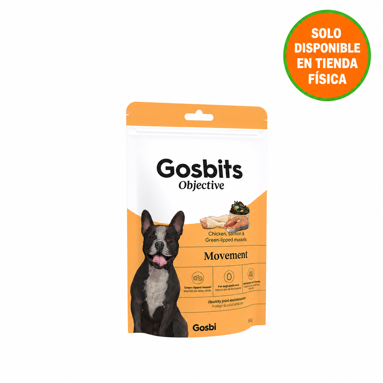 Gosbi Objective Dog Senior Movement Gosbits Snack para Perros Mayores