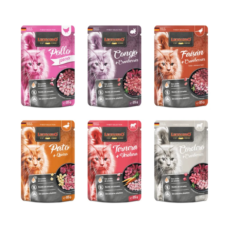 Leonardo Finest Selection Multipack ahorro para Gatos, 6 x 85 g
