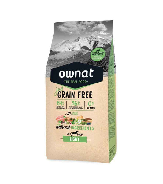 Ownat Grain Free Just Light Perro 3 kg