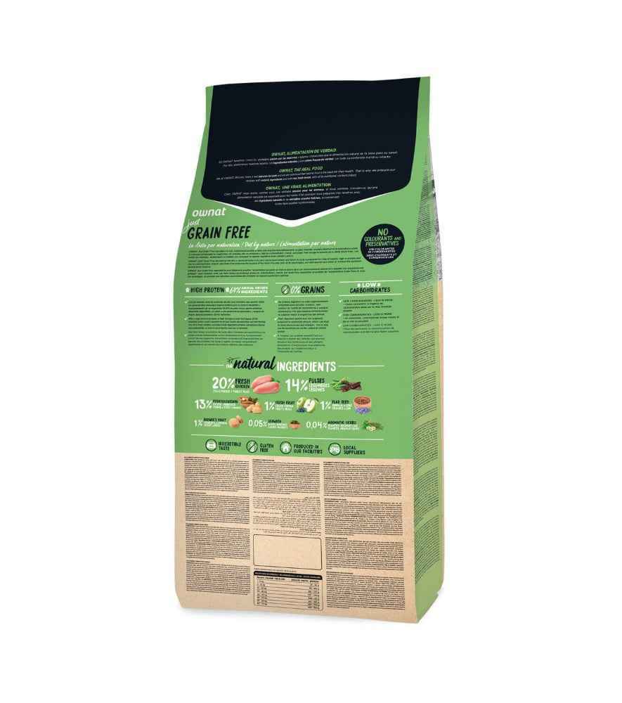 Ownat Grain Free Just Light Perro 3 kg