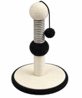 Rascador En Sisal Redondo Con Bolas En El Poste (30x30x46 cm)